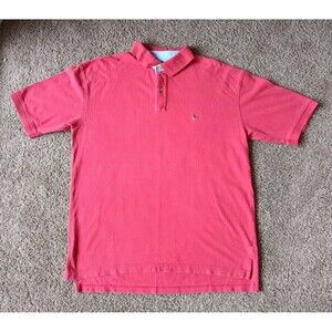 Tommy Hilfiger Polo Shirt Mens Size XXL Orange Short Sleeve Vintage
